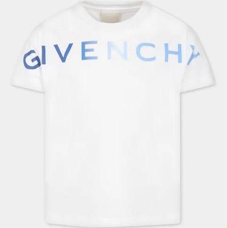 Givenchy Boys White Peace Logo T-Shirt