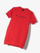 Givenchy Girls Red Logo Sweatshirt Dress