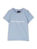 Givenchy Kids, Baby logo cotton T-shirt, Blue, 98, Baby tops