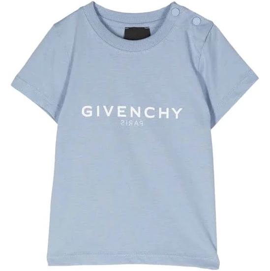 Givenchy Kids, Baby logo cotton T-shirt, Blue, 98, Baby tops