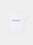 Givenchy Kids, Baby logo cotton T-shirt, White, 98, Baby tops