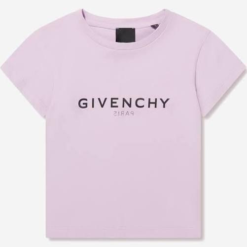 Givenchy Kids, Logo cotton T-shirt, Girls, Purple, 116, Girls' t shirts