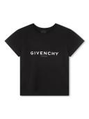 Givenchy Kids logo-print Round-Neck T-Shirt - Black
