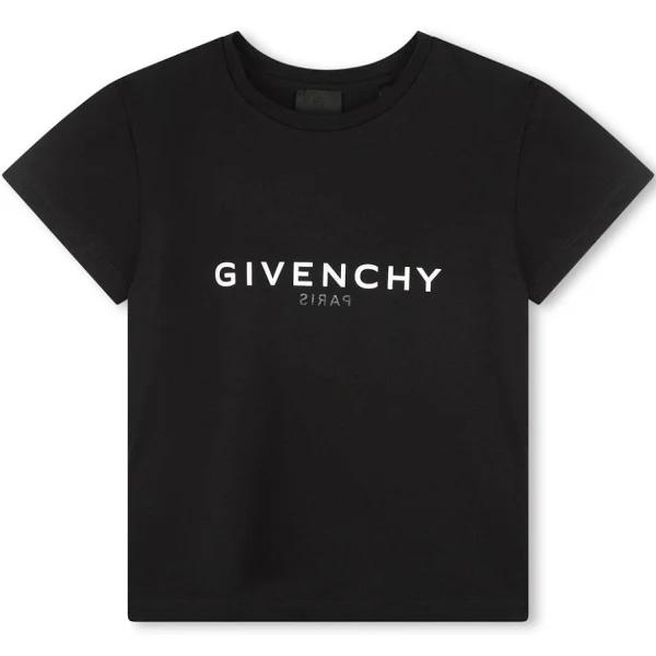 Givenchy Kids logo-print Round-Neck T-Shirt - Black