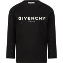 Givenchy Kids - Long Sleeve T-shirts, Black, Boy, 14 Yrs