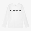 Givenchy Long Sleeve T-Shirt - H25282 White / 10 Years