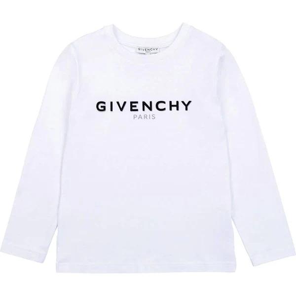 Givenchy Long Sleeve T-Shirt - H25282 White / 10 Years
