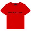 Givenchy Short Sleeves Tee-Shirt Style: H25373 Bright Red / 4Years