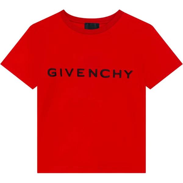 Givenchy Short Sleeves Tee-Shirt Style: H25373 Bright Red / 4Years