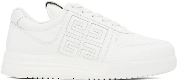 Givenchy White G4 Low Sneakers