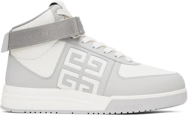 Givenchy White & Gray G4 Sneakers