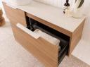Glacier Pro Semi Recessed Door & Drawer, Slim 1200mm / Wall Hung / Cherry Pie / Double Bowl