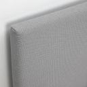 GLADSTAD Upholstered Bed, 2 Storage Boxes, Kabusa Light Grey