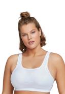 Glamorise Custom Control Wirefree Sports Bra - White - 14F White