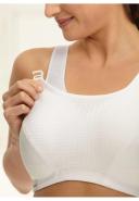 Glamorise Custom Control Wirefree Sports Bra - White - 14F White