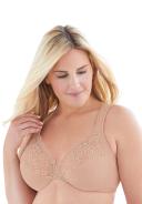 Glamorise Low Cut Wonderwire Lace Bra - Capuccino - 14G Capuccino