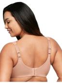 Glamorise Low Cut Wonderwire Lace Bra - Capuccino - 14G Capuccino