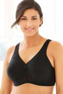 Glamorise MagicLift Active Support Wire-free Bra - Black - 16DD