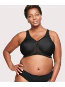 Glamorise MagicLift Active Support Wire-free Bra - Black - 16DD