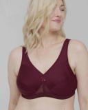 Glamorise MagicLift Active Support Wire-free Bra - Wine - 18C