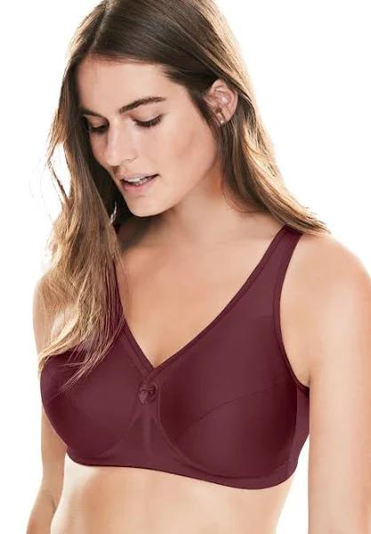 Glamorise MagicLift Active Support Wire-free Bra - Wine - 18C