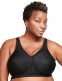 Glamorise MagicLift Active Wirefree Support Bra - Black - 16E Black