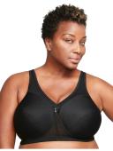 Glamorise MagicLift Active Wirefree Support Bra - Black - 18DD Black