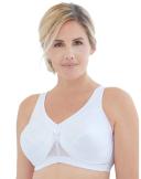 Glamorise MagicLift Active Wirefree Support Bra - White - 16E White