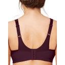 Glamorise MagicLift Active Wirefree Support Bra - Wine - 28DD Wine