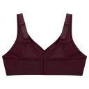 Glamorise MagicLift Active Wirefree Support Bra - Wine - 28DD Wine