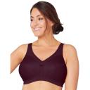 Glamorise MagicLift Active Wirefree Support Bra - Wine - 28DD Wine