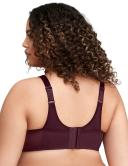 Glamorise MagicLift Active Wirefree Support Bra - Wine - 28DD Wine