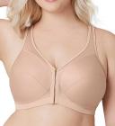 Glamorise MagicLift Front-Closure Posture Back Wire-free Bra - Cafe - 14F