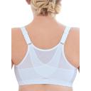 Glamorise MagicLift Front-Closure Posture Back Wire-free Bra - White - 18DD