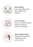 Glamorise MagicLift Natural Shape Support Wire-free Bra - Red Violet - 14g