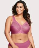 Glamorise MagicLift Natural Shape Support Wire-free Bra - Red Violet - 14g