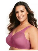 Glamorise MagicLift Natural Shape Support Wire-free Bra - Red Violet - 14g