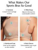 Glamorise No-Bounce Camisole Wire-free Sports Bra - Purple - 18F