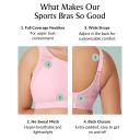 Glamorise No-Sweat Mesh Wirefree Sports Bra - Pink - 20F Pink