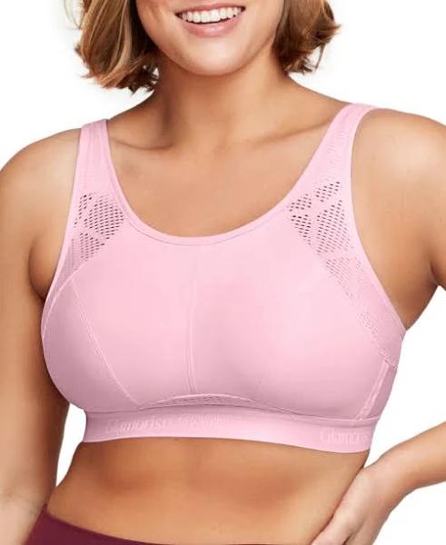 Glamorise No-Sweat Mesh Wirefree Sports Bra - Pink - 20F Pink