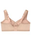 Glamorise Women's Bra Nude Beige Size 44F Full Coverage Floral Lace