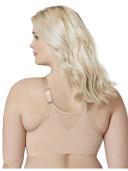 Glamorise Women's Bra Nude Beige Size 54DD Full Coverage Front-Closure #135