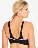 Glamorise Womens No-Bounce Camisole Wirefree #1066 Sports Bra, black/p