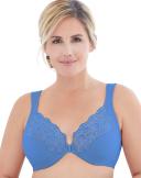 Glamorise WonderWire Front-Closure Bra - Blue - 26B Blue