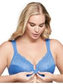 Glamorise WonderWire Front-Closure Bra - Blue - 26B Blue