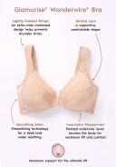 Glamorise WonderWire Front-Closure Bra - Cafe - 14F