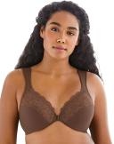 Glamorise Wonderwire Front-Closure Bra - Mocha - 12D