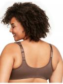 Glamorise Wonderwire Front-Closure Bra - Mocha - 12D