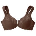 Glamorise Wonderwire Front-Closure Bra - Mocha - 12D