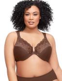Glamorise Wonderwire Front-Closure Bra - Mocha - 12D